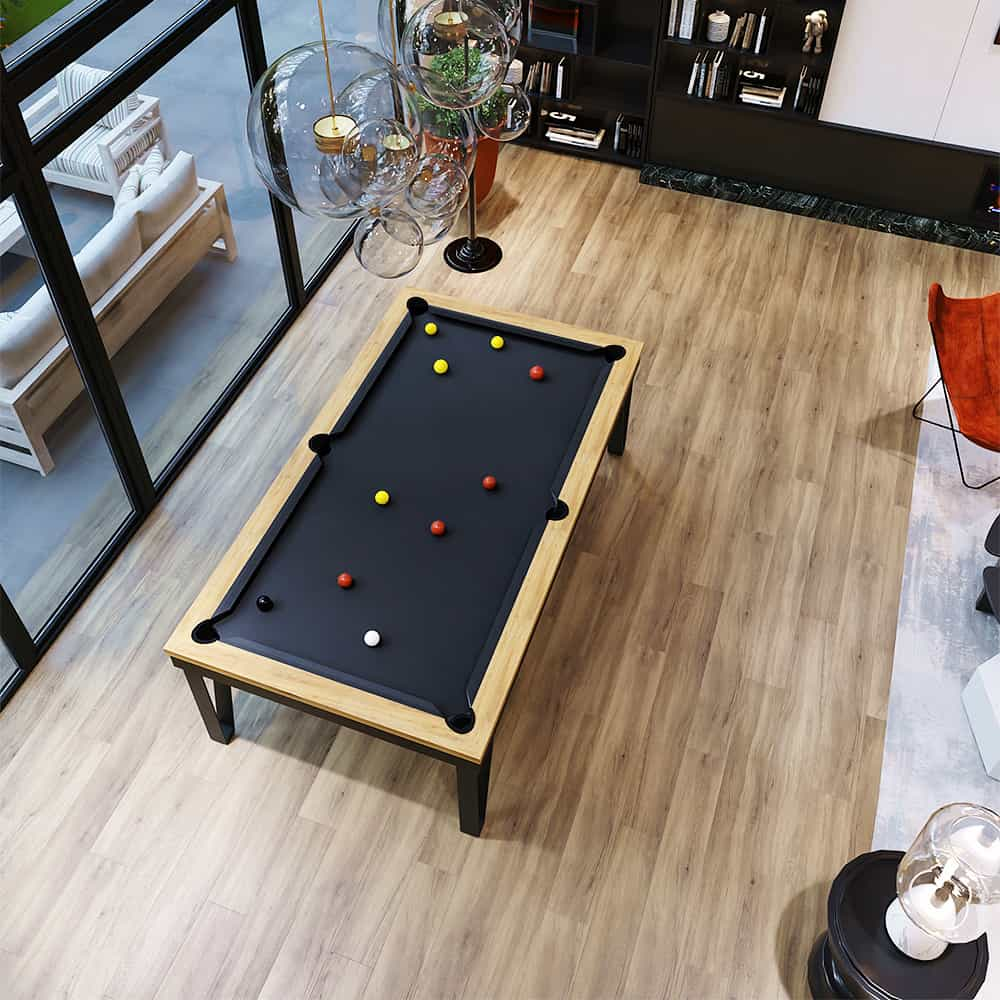 pietement billard table industriel